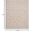 image:imageNourison Home Jubilant Ivory Pink 6 x 9 Area Rug  Easy Clean Non Shedding Bed Room Living Room Dining Room Kitchen 6 x 9Ivory Pink