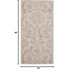 image:imageNourison Home Jubilant Ivory Pink 6 x 9 Area Rug  Easy Clean Non Shedding Bed Room Living Room Dining Room Kitchen 6 x 9Ivory Pink