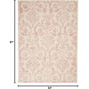image:imageNourison Home Jubilant Ivory Pink 6 x 9 Area Rug  Easy Clean Non Shedding Bed Room Living Room Dining Room Kitchen 6 x 9Ivory Pink