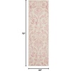 image:imageNourison Home Jubilant Ivory Pink 6 x 9 Area Rug  Easy Clean Non Shedding Bed Room Living Room Dining Room Kitchen 6 x 9Ivory Pink