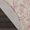 image:imageNourison Home Jubilant Ivory Pink 6 x 9 Area Rug  Easy Clean Non Shedding Bed Room Living Room Dining Room Kitchen 6 x 9Ivory Pink
