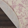 image:imageNourison Home Jubilant Ivory Pink 6 x 9 Area Rug  Easy Clean Non Shedding Bed Room Living Room Dining Room Kitchen 6 x 9Ivory Pink
