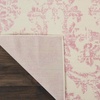 image:imageNourison Home Jubilant Ivory Pink 6 x 9 Area Rug  Easy Clean Non Shedding Bed Room Living Room Dining Room Kitchen 6 x 9Ivory Pink