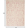 image:imageNourison Home Jubilant Ivory Pink 6 x 9 Area Rug  Easy Clean Non Shedding Bed Room Living Room Dining Room Kitchen 6 x 9Ivory Pink