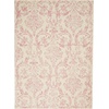 image:imageNourison Home Jubilant Ivory Pink 6 x 9 Area Rug  Easy Clean Non Shedding Bed Room Living Room Dining Room Kitchen 6 x 9Ivory Pink