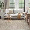 image:imageNourison Home Jubilant Ivory Pink 6 x 9 Area Rug  Easy Clean Non Shedding Bed Room Living Room Dining Room Kitchen 6 x 9Olive