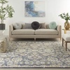 image:imageNourison Home Juniper Floral Charcoal Multi 9 x 12 Area Rug Easy Clean Non Shedding Bed Room Living Room Dining Room Kitchen 9x12Charcoal Multi