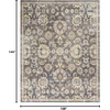 image:imageNourison Home Juniper Floral Charcoal Multi 9 x 12 Area Rug Easy Clean Non Shedding Bed Room Living Room Dining Room Kitchen 9x12Charcoal Multi