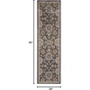 image:imageNourison Home Juniper Floral Charcoal Multi 9 x 12 Area Rug Easy Clean Non Shedding Bed Room Living Room Dining Room Kitchen 9x12Charcoal Multi