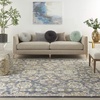 image:imageNourison Home Juniper Floral Charcoal Multi 9 x 12 Area Rug Easy Clean Non Shedding Bed Room Living Room Dining Room Kitchen 9x12Charcoal Multi