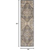 image:imageNourison Home Juniper Ivory Multicolor 710 x 910 Area Rug  Easy Clean Non Shedding Bed Room Living Room Dining Room Kitchen 8 x 10Charcoal Multi