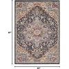 image:imageNourison Home Juniper Ivory Multicolor 710 x 910 Area Rug  Easy Clean Non Shedding Bed Room Living Room Dining Room Kitchen 8 x 10Charcoal Multi