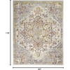 image:imageNourison Home Juniper Ivory Multicolor 710 x 910 Area Rug  Easy Clean Non Shedding Bed Room Living Room Dining Room Kitchen 8 x 10IvoryMulti