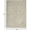 image:imageNourison Home Linked Blue Ivory 8 x 106 Area Rug  Easy Clean Non Shedding Bed Room Living Room Dining Room Kitchen 8 x 11Blue Ivory