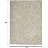 image:imageNourison Home Linked Blue Ivory 8 x 106 Area Rug  Easy Clean Non Shedding Bed Room Living Room Dining Room Kitchen 8 x 11Blue Ivory