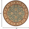 image:imageNourison Home Living Treasures Persian Aqua 510 x ROUND AreaRug EasyCleaning Non Shedding Bed Room Living Room Dining Room Kitchen 6 RoundAqua