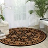 image:imageNourison Home Living Treasures Persian Aqua 510 x ROUND AreaRug EasyCleaning Non Shedding Bed Room Living Room Dining Room Kitchen 6 RoundBlack
