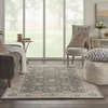 image:imageNourison Home Living Treasures Persian GreyIvory 710 x ROUND Area Rug Easy Cleaning Non Shedding Bed Room Living Room Dining Room Kitchen 8 RoundGreyIvory