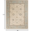 image:imageNourison Home Living Treasures Persian GreyIvory 710 x ROUND Area Rug Easy Cleaning Non Shedding Bed Room Living Room Dining Room Kitchen 8 RoundGreyIvory