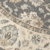 image:imageNourison Home Living Treasures Persian GreyIvory 710 x ROUND Area Rug Easy Cleaning Non Shedding Bed Room Living Room Dining Room Kitchen 8 RoundGreyIvory
