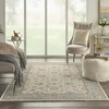 image:imageNourison Home Living Treasures Persian GreyIvory 710 x ROUND Area Rug Easy Cleaning Non Shedding Bed Room Living Room Dining Room Kitchen 8 RoundIvoryAqua