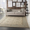 image:imageNourison Home Living Treasures Persian GreyIvory 710 x ROUND Area Rug Easy Cleaning Non Shedding Bed Room Living Room Dining Room Kitchen 8 RoundIvoryAqua