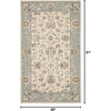 image:imageNourison Home Living Treasures Persian GreyIvory 710 x ROUND Area Rug Easy Cleaning Non Shedding Bed Room Living Room Dining Room Kitchen 8 RoundIvoryAqua