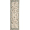 image:imageNourison Home Living Treasures Persian GreyIvory 710 x ROUND Area Rug Easy Cleaning Non Shedding Bed Room Living Room Dining Room Kitchen 8 RoundIvoryAqua