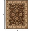 image:imageNourison Home Living Treasures Persian IvoryRed 26 x 8 Area Rug Easy Cleaning Non Shedding Bed Room Living Room Dining Room Kitchen 3x8Brown