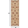 image:imageNourison Home Living Treasures Persian IvoryRed 26 x 8 Area Rug Easy Cleaning Non Shedding Bed Room Living Room Dining Room Kitchen 3x8Ivory