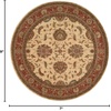 image:imageNourison Home Living Treasures Persian IvoryRed 26 x 8 Area Rug Easy Cleaning Non Shedding Bed Room Living Room Dining Room Kitchen 3x8IvoryRed