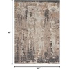 image:imageNourison Home Ludlow Cream Grey 710 x 910 Area Rug  Easy Clean Non Shedding Bed Room Living Room Dining Room Kitchen 8 x 1053 X 73
