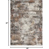 image:imageNourison Home Ludlow Grey Multicolor 9 x 12 Area Rug  Easy Clean Non Shedding Bed Room Living Room Dining Room Kitchen 9 x 1253 X 73