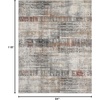 image:imageNourison Home Ludlow Multicolor 53 x 73 Area Rug  Easy Clean Non Shedding Bed Room Living Room Dining Room Kitchen 5 x 7710 X 910
