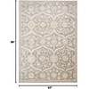 image:imageNourison Home Luminance Vintage CreamMint 53 x 75 Area Rug Easy Cleaning Non Shedding Bed Room Living Room Dining Room Kitchen 5x7Ironstone