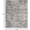 image:imageNourison Home Luxurious Shag Charcoal Grey 67 x 92 Area Rug  Easy Clean Non Shedding Bed Room Living Room Dining Room Kitchen 7 x 9Charcoal Grey