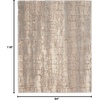 image:imageNourison Home Luxurious Shag Ivory Beige 53 x 73 Area Rug  Easy Clean Non Shedding Bed Room Living Room Dining Room Kitchen 5 x 7Ivory Beige
