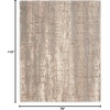 image:imageNourison Home Luxurious Shag Ivory Beige 53 x 73 Area Rug  Easy Clean Non Shedding Bed Room Living Room Dining Room Kitchen 5 x 7Ivory Beige