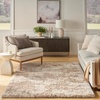 image:imageNourison Home Luxurious Shag Ivory Dark Beige 53 x 73 Area Rug  Easy Clean Non Shedding Bed Room Living Room Dining Room Kitchen 5 x 7Ivory Dark Beige