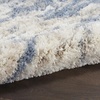 image:imageNourison Home Luxurious Shag Ivory Dark Beige 53 x 73 Area Rug  Easy Clean Non Shedding Bed Room Living Room Dining Room Kitchen 5 x 7Light Blue Grey