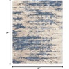 image:imageNourison Home Luxurious Shag Ivory Dark Beige 53 x 73 Area Rug  Easy Clean Non Shedding Bed Room Living Room Dining Room Kitchen 5 x 7Light Blue Grey