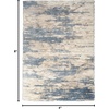 image:imageNourison Home Luxurious Shag Ivory Dark Beige 53 x 73 Area Rug  Easy Clean Non Shedding Bed Room Living Room Dining Room Kitchen 5 x 7Light Blue Grey