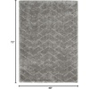 image:imageNourison Home Luxurious Shag Ivory Grey 710 x 910 Area Rug  Easy Clean Non Shedding Bed Room Living Room Dining Room Kitchen 8 x 10Grey