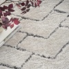 image:imageNourison Home Luxurious Shag Ivory Grey 710 x 910 Area Rug  Easy Clean Non Shedding Bed Room Living Room Dining Room Kitchen 8 x 10IvoryGrey