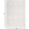 image:imageNourison Home Luxurious Shag Ivory Grey 710 x 910 Area Rug  Easy Clean Non Shedding Bed Room Living Room Dining Room Kitchen 8 x 10IvoryGrey