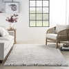 image:imageNourison Home Luxurious Shag Ivory Grey 710 x 910 Area Rug  Easy Clean Non Shedding Bed Room Living Room Dining Room Kitchen 8 x 10IvoryGrey