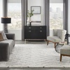 image:imageNourison Home Luxurious Shag Ivory Grey 710 x 910 Area Rug  Easy Clean Non Shedding Bed Room Living Room Dining Room Kitchen 8 x 10IvoryGrey