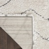 image:imageNourison Home Luxurious Shag Ivory Grey 710 x 910 Area Rug  Easy Clean Non Shedding Bed Room Living Room Dining Room Kitchen 8 x 10IvoryGrey