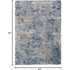 image:imageNourison Home Luxurious Shag Light Blue 9 x 12 Area Rug  Easy Clean Non Shedding Bed Room Living Room Dining Room Kitchen 9 x 12Light Blue