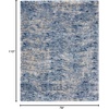 image:imageNourison Home Luxurious Shag Light Blue 9 x 12 Area Rug  Easy Clean Non Shedding Bed Room Living Room Dining Room Kitchen 9 x 12Light Blue